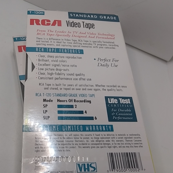 2 VHS TAPES by RCA - Picture 4 of 4